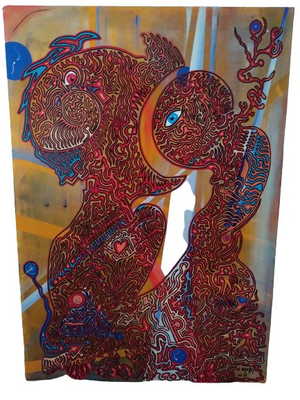 Fusion 3. Acrylique sur toile 81x116 cm